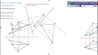 Geometría Descriptiva  Teoría de Proyección de Planos [upl. by Wildermuth]