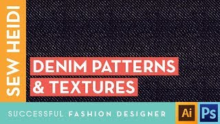 Textile Design Tutorial in Illustrator Denim Textures [upl. by Velasco]