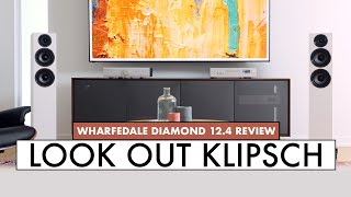 WHARFEDALE Speakers DIAMOND 124 Towers FLOORSTANDING SPEAKERS Review [upl. by Ahsieuqal]