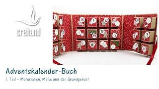 DIYAdventskalender selbst gestalten Teil 1 mit crehand und Stampin‘ Up [upl. by Halland]