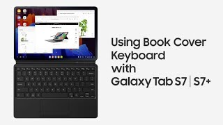 Galaxy Tab S7  S7 Using Book Cover Keyboard  Samsung [upl. by Copeland656]