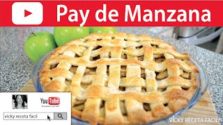 PAY DE MANZANA  VickyRecetaFacil [upl. by Alvie52]