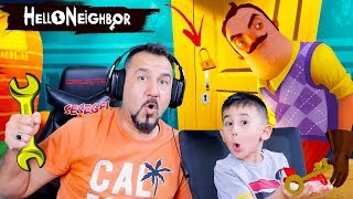 GİZLİ KAPI BULDUK GİZEMLİ KOMŞU PEŞİMİZDE  HELLO NEIGHBOR 2 [upl. by Ysset]