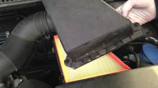 VW Polo 12 Air Filter change [upl. by Meekyh]