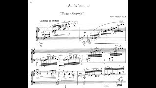 Adios Nonino  Astor Piazzolla Score [upl. by Claudine352]