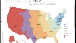 USPS Zone Map  Zip Code to City Look Up [upl. by Sumerlin]