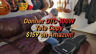 Donner DTC100W Tele style guitar [upl. by Htaeh934]