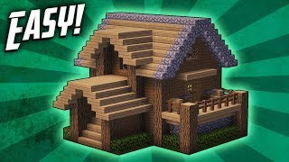 Minecraft How To Build A Survival Starter House Tutorial 4 [upl. by Elodia888]