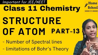 Structure of atom Class 11 Chemistry Part 13 [upl. by Dnumsed]