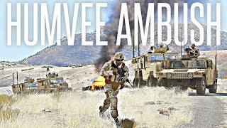 HUMVEE AMBUSH  ArmA 3 Milsim Operation [upl. by Naujid631]