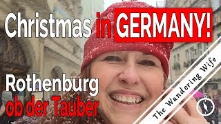 🇩🇪 GERMANY Rothenburg  Christmas Snow amp Criminal Museum ❄️ 🎄 TRAVEL VLOG 0068 [upl. by Ahsein97]