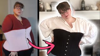 I Made a PlusSize Victorian Corset that FITS [upl. by Cul686]