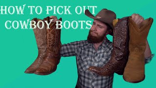 What To Look For When Buying Cowboy Boots [upl. by Nalyorf]