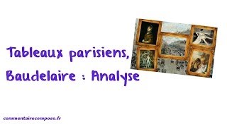 Tableaux parisiens Baudelaire  analyse [upl. by Maroj]