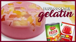 Fruit Cocktail GELATIN  Easy Desserts  Mamas Kitchen [upl. by Lauzon]