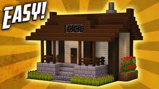 Minecraft How To Build A Small Survival House Tutorial 5 [upl. by Leonora]