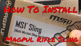 How to Install a Magpul MS1 sling [upl. by Yasnyl]