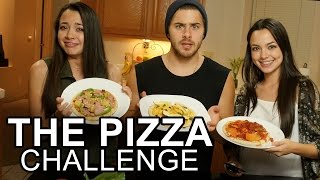 THE PIZZA CHALLENGE  Merrell Twins amp Dominic DeAngelis [upl. by Branca]