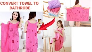 DIY Bath Towel Wrap  How to Make a Towel Wrap  Bath Wrap Tutorial [upl. by Humph162]