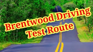 Brentwood Driving Test Route [upl. by Darrey]