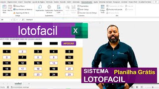 Sistema LotoFácil no Excel [upl. by Aileme]