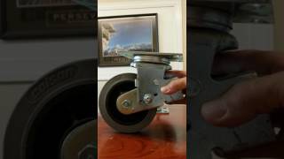 Spring loaded swivel caster with conductive wheel [upl. by Alebasi]