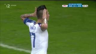 Goal Marek Hamsik SVK  RUS 21 [upl. by Aredna749]