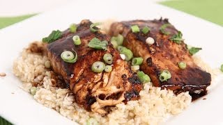 Teriyaki Salmon Recipe  Laura Vitale  Laura in the Kitchen Episode 711 [upl. by Hgielram364]