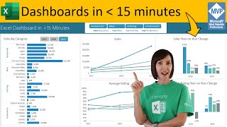 Secrets to Building Excel Dashboards in Under 15 Minutes amp UPDATES with 1 CLICK [upl. by Imoan474]