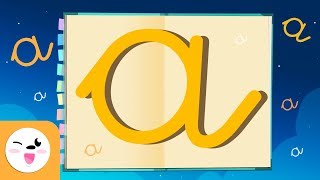 Letter A cursive script  The alphabet for kids [upl. by Theta]