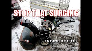 FIXING A Snowblower That Surges [upl. by Osi]