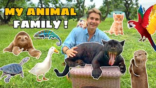 MEET MY ANIMAL FAMILY  FULL ZOO TOUR [upl. by Naimad]