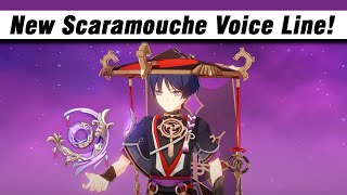 Confirmed New Scaramouche Voice Line  Genshin impact [upl. by Benco]