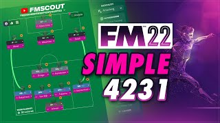 Simple 4231 for ANY Team – FM 22 Tactics  Knap [upl. by Darrej]