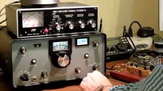 TenTec Century21 Transceiver CW QSO Morse Code [upl. by Yssirhc]