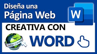 😱Crear una PÁGINA WEB con Word fácil y muy creativa👍 [upl. by Shulock]