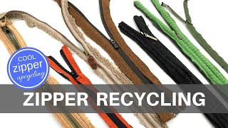 Zipper Recycling  How To Deconstruct Clothing for Cool ZIPPER UPCYCLING [upl. by Neicul]