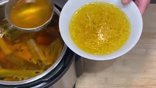 Rosol a kury chicken bouillon in pressure cooker [upl. by Edi]