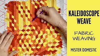 Kaleidoscope Weave  Fabric Weaving with Mx Domestic [upl. by Anyek]