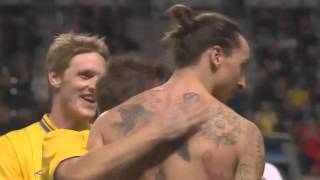 Sweden Vs England 4 2 Zlatan Ibrahimovic Unbelievable Bicycle Goal with Stan Collymore commentary [upl. by Enihsnus345]