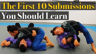 The First 10 Bjj Submissions You Should Learn [upl. by Anilehs]