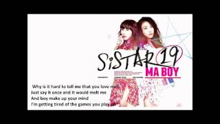 Sistar19  Ma Boy Cover English Version [upl. by Nrubliw929]