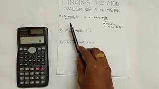 Calculating the MOD value using fx991 MS Calculator [upl. by Priscella102]