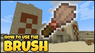 How To Use The BRUSH In MINECRAFT [upl. by Gilbye]