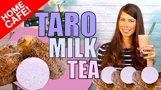 How To Make Taro Milk Tea with Taro Powder [upl. by Zanas]