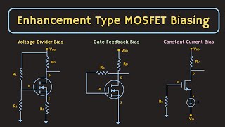 MOSFET Biasing  Enhancement Type MOSFET Biasing Explained [upl. by Riaj]