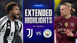 Juventus vs Man City Extended Highlights  UCL League Phase MD 6  CBS Sports [upl. by Eahsel934]