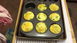 Crustless quiche in muffin tin [upl. by Betti]