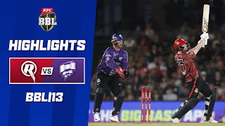 Melbourne Renegades v Hobart Hurricanes  BBL13 [upl. by Vivie]