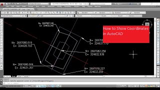 how to show Coordinates in Auto CAD [upl. by Jacynth282]